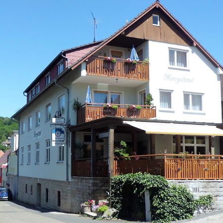 Restaurant - Pension Herrgottstal Креглинген Екстериор снимка